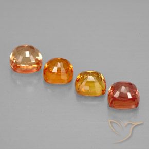 Zaffiro naturale multicolore da 2,41 ct, taglio a cuscino, VVS-VS