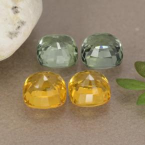 Zaffiro naturale multicolore da 2,75 ct, taglio a cuscino, VVS