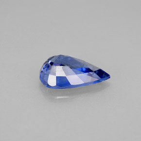 Zaffiro naturale blu da 2,29 ct, taglio a pera, VVS