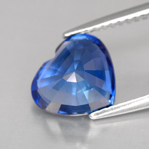 Zaffiro naturale blu da 3,03 ct, a forma di cuore, VVS-VS
