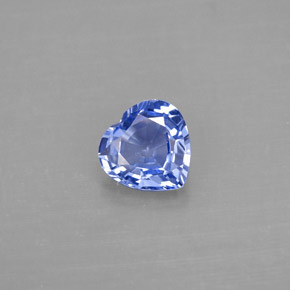 Zaffiro naturale blu da 1,17 ct, a forma di cuore, VVS