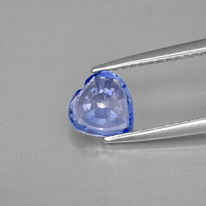 Zaffiro naturale blu da 1,17 ct, a forma di cuore, VVS