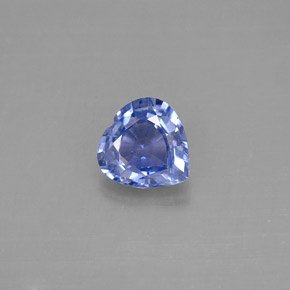 Zaffiro naturale blu da 1,18 ct, a forma di cuore, VVS-VS
