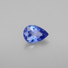 Zaffiro naturale blu da 0,86 ct, taglio a pera, VVS-VS