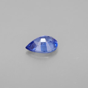 Zaffiro naturale blu da 0,86 ct, taglio a pera, VVS-VS