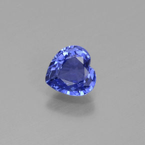 Zaffiro naturale blu da 1,06 ct, a forma di cuore, VS