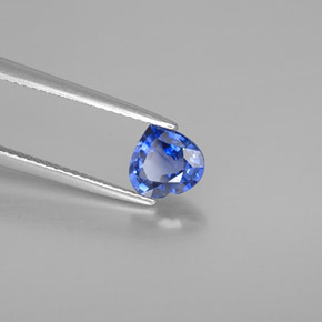 Zaffiro naturale blu da 1,29 ct, a forma di cuore, VS