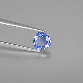 Zaffiro naturale blu da 1,21 ct, a forma di cuore, VVS-VS