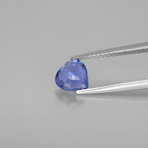 Zaffiro naturale blu da 1,21 ct, a forma di cuore, VVS-VS