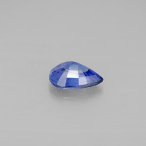 Zaffiro naturale blu da 0,80 ct, taglio a pera, VVS-VS