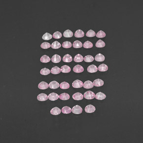 Zaffiro naturale rosa da  ct, taglio rotondo, VVS-VS