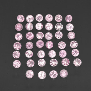 Zaffiro naturale rosa da  ct, taglio rotondo, VVS-VS
