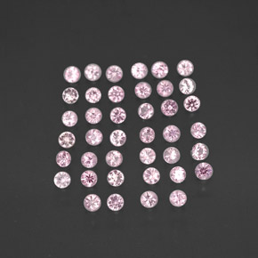 Zaffiro naturale rosa da  ct, taglio rotondo, VVS-VS