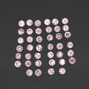 Zaffiro naturale rosa da  ct, taglio rotondo, VVS-VS