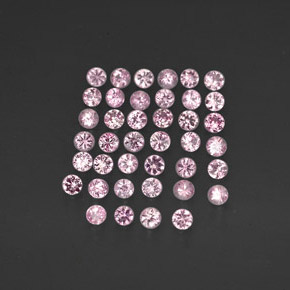 Zaffiro naturale rosa da  ct, taglio rotondo, VVS-VS