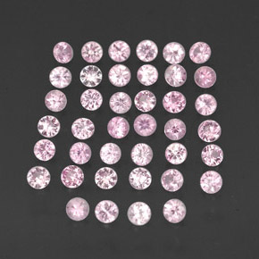 Zaffiro naturale rosa da  ct, taglio rotondo, VVS-VS