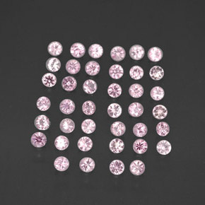 Zaffiro naturale rosa da  ct, taglio rotondo, VVS-VS