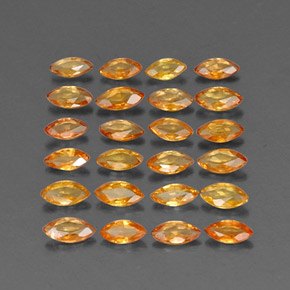 Zaffiro naturale arancione da  ct, marchesa, VVS-VS