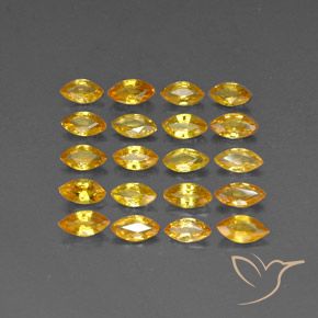 Zaffiro naturale giallo da 3,73 ct, marchesa, VVS-VS