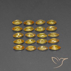 Zaffiro naturale giallo da 3,73 ct, marchesa, VVS-VS