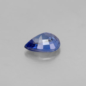 Zaffiro naturale blu da 0,97 ct, taglio a pera, VVS