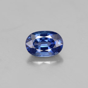 Zaffiro naturale blu da 1,07 ct, taglio ovale, VVS