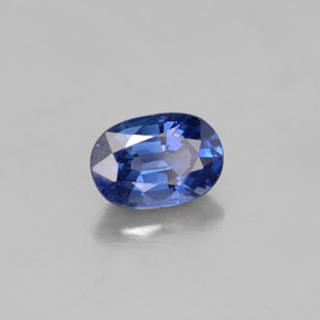 Zaffiro naturale blu da 1,07 ct, taglio ovale, VVS