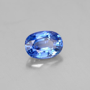 Zaffiro naturale blu da 1,17 ct, taglio ovale, VVS