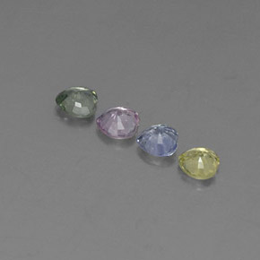Zaffiro naturale multicolore da 1,30 ct, a forma di cuore, VVS-VS