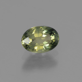 Zaffiro naturale verde da 0,68 ct, taglio ovale, VVS