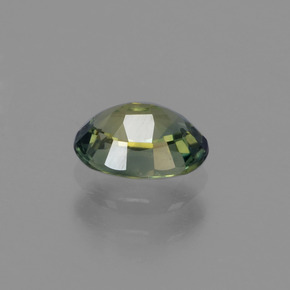 Zaffiro naturale verde da 0,68 ct, taglio ovale, VVS