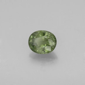 Zaffiro naturale verde da 0,94 ct, taglio ovale, VS