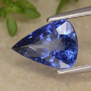 Zaffiro naturale blu da 1,94 ct, taglio a pera, VS