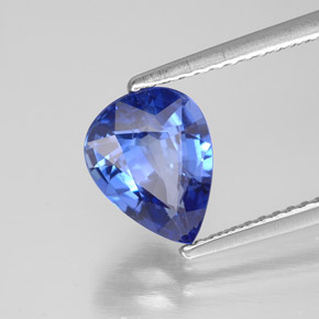 Zaffiro naturale blu da 2,11 ct, taglio a pera, VS-SI
