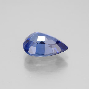 Zaffiro naturale blu da 2,11 ct, taglio a pera, VS-SI