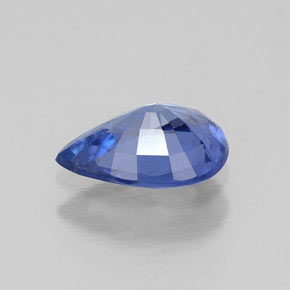 Zaffiro naturale blu da 0,70 ct, taglio a pera, VVS-VS