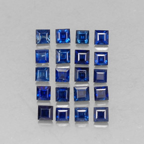 Zaffiro naturale blu da  ct, quadrato, VVS-VS