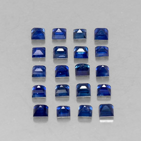 Zaffiro naturale blu da  ct, quadrato, VVS-VS