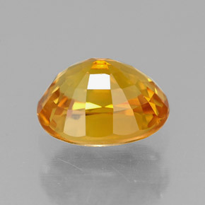 Zaffiro naturale giallo da 1,97 ct, taglio ovale, VVS