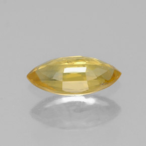 Zaffiro naturale giallo da 0,59 ct, marchesa, VS