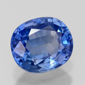 Zaffiro naturale blu da 2,33 ct, taglio ovale, VVS-VS