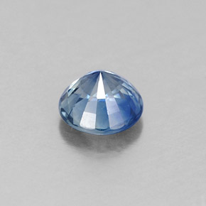 Zaffiro naturale blu da 0,60 ct, taglio rotondo, VS