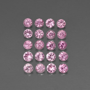 Zaffiro naturale rosa da  ct, taglio rotondo, VVS-VS