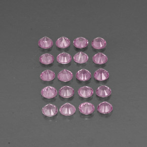 Zaffiro naturale rosa da  ct, taglio rotondo, VVS-VS