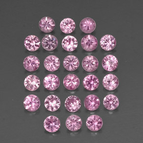 Zaffiro naturale rosa da  ct, taglio rotondo, VVS-VS