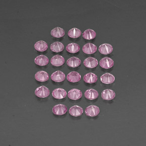Zaffiro naturale rosa da  ct, taglio rotondo, VVS-VS