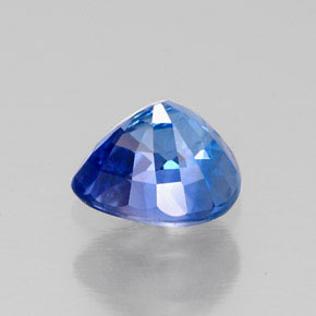 Zaffiro naturale blu da 1,33 ct, taglio a pera, VS