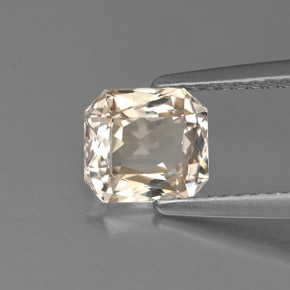 Zaffiro naturale giallo da 1,74 ct, taglio smeraldo, VS