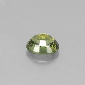 Zaffiro naturale verde da 0,56 ct, taglio ovale, VS
