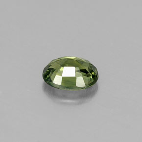 Zaffiro naturale verde da 0,51 ct, taglio ovale, VS